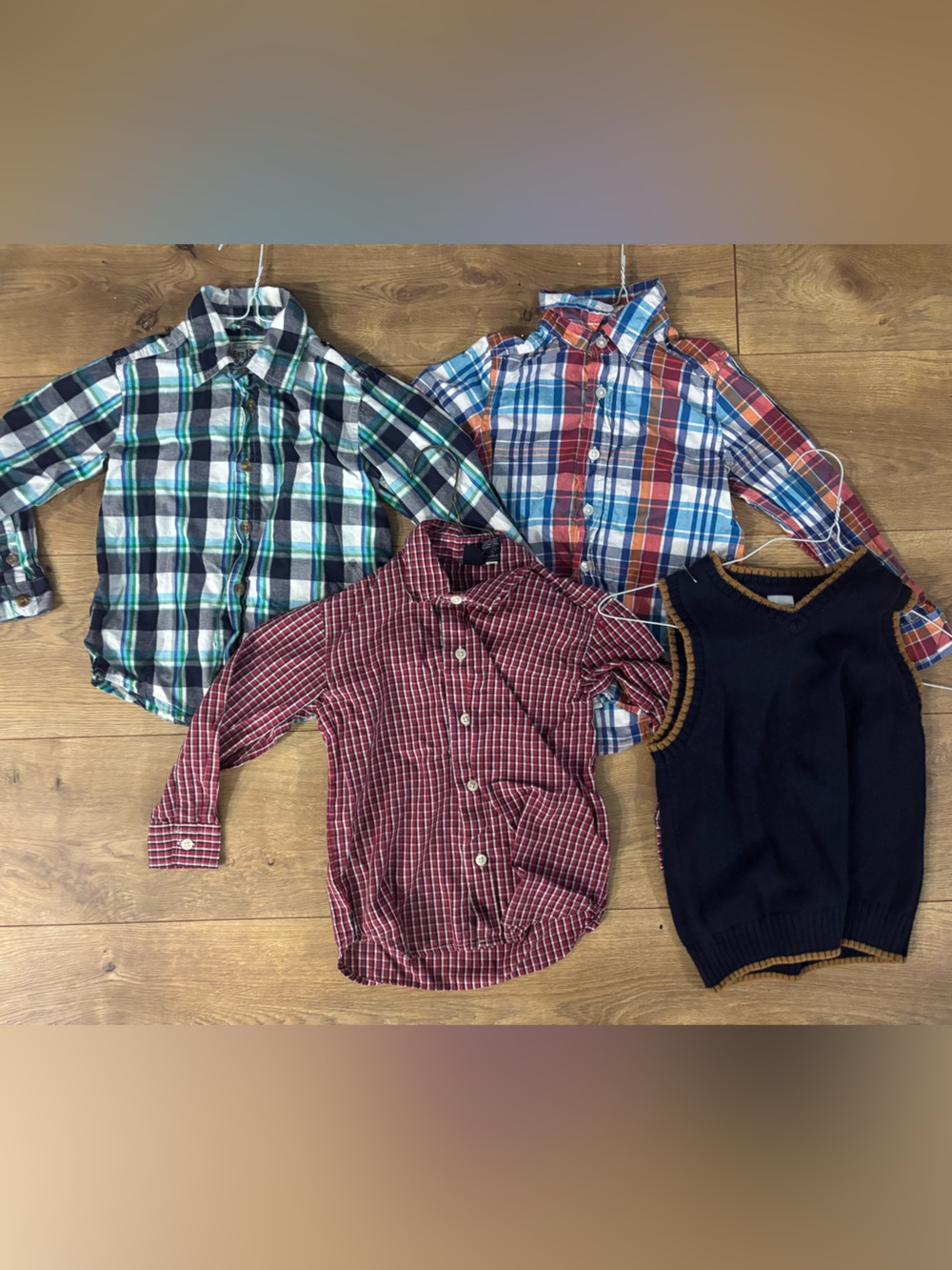 4 toddler boy button lot Nautica + more